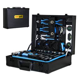 LOVMOR - Combined Maintenance Tool Suitcase 247 pieces of Basic Home Maintenance Tool Set General Machinery Tool Set