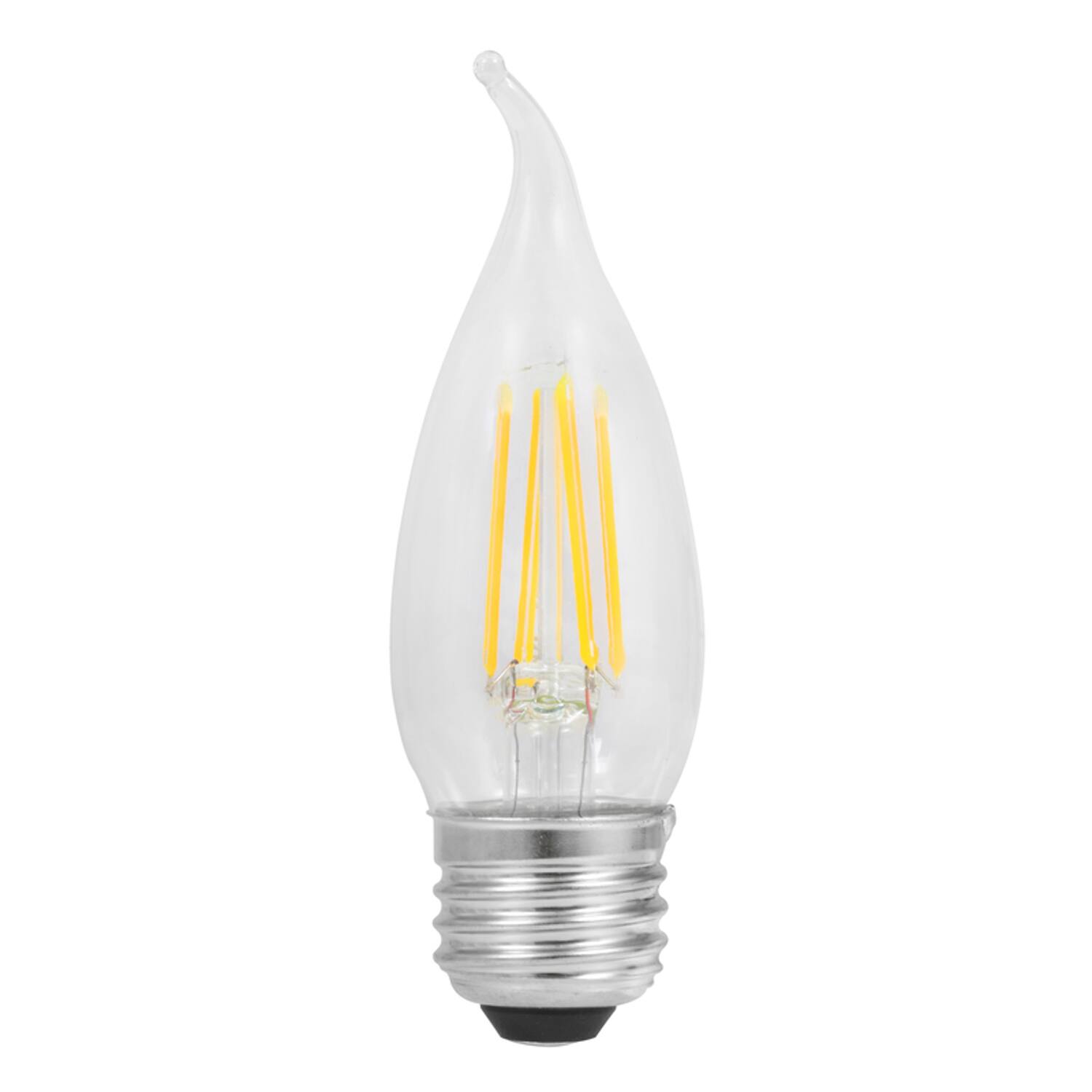 Angle. Sylvania - Sylvania Natural B10 E26 (Medium) LED Bulb Daylight 40 Watt Equivalence 2 pk.