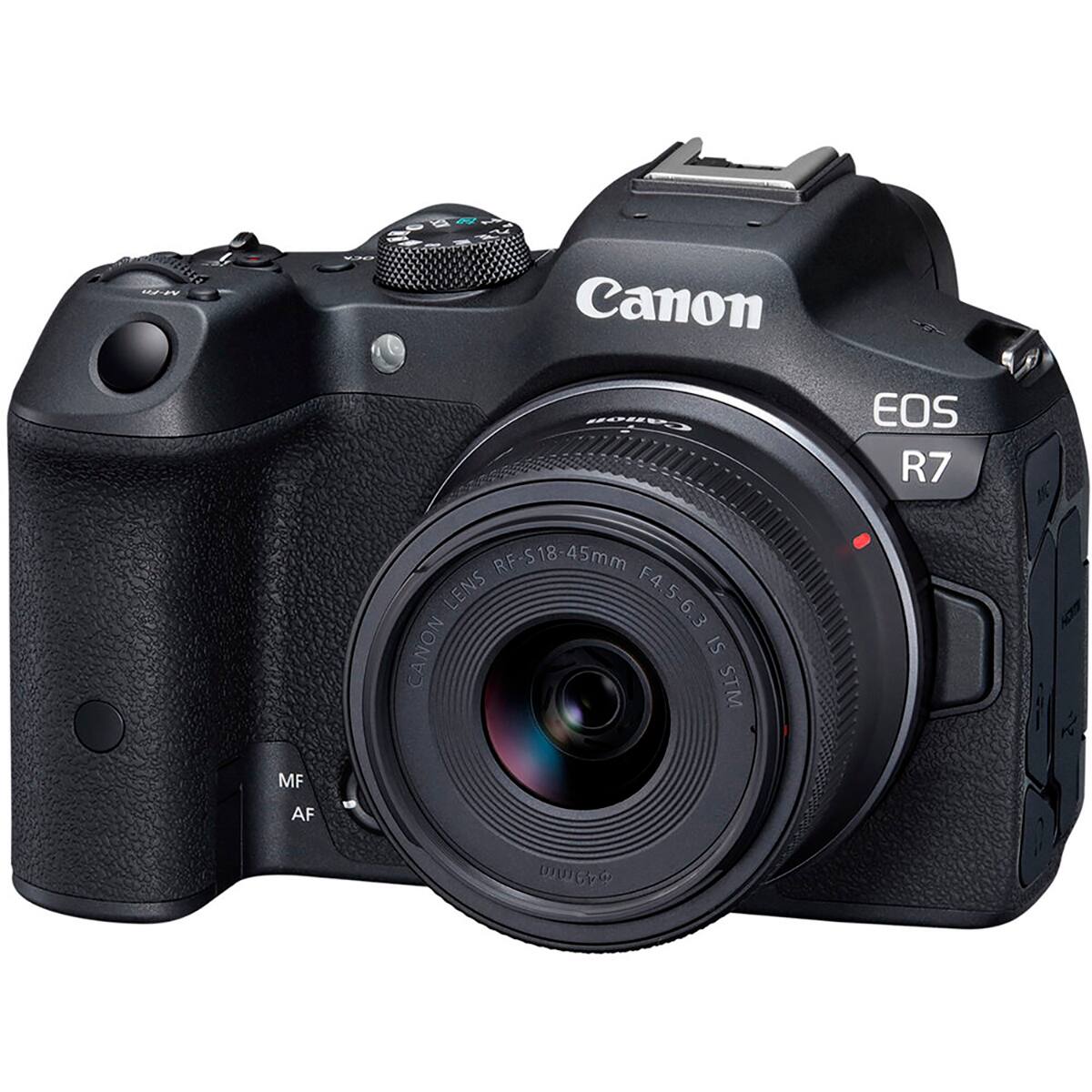 122V Canon EOS R7 I RF S18-45mm LENS F4.5-6.3 CANON IS STM MF AF 49mm