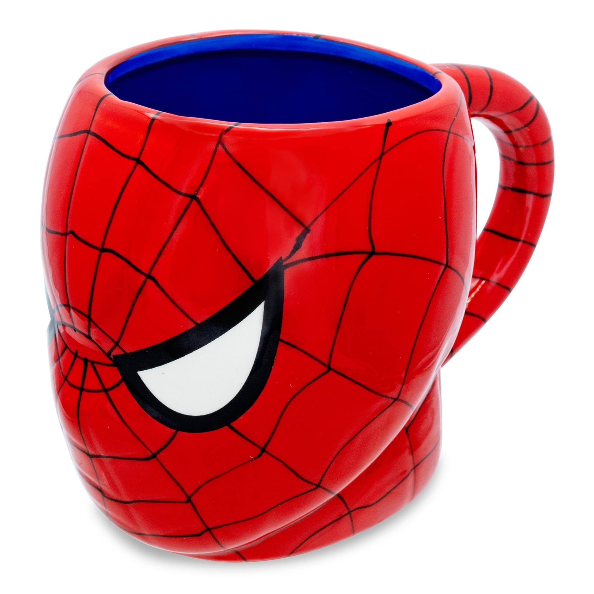 Alt View 10. Marvel - Marvel Comics Spider-Man Mask 3D Sculpted Ceramic Mug | Holds 20 Ounces - Red.