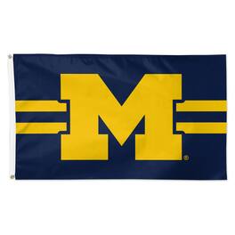 WinCraft - Michigan Wolverines 3' x 5' Horizontal Stripe Deluxe Single-Sided Flag - Multicolor