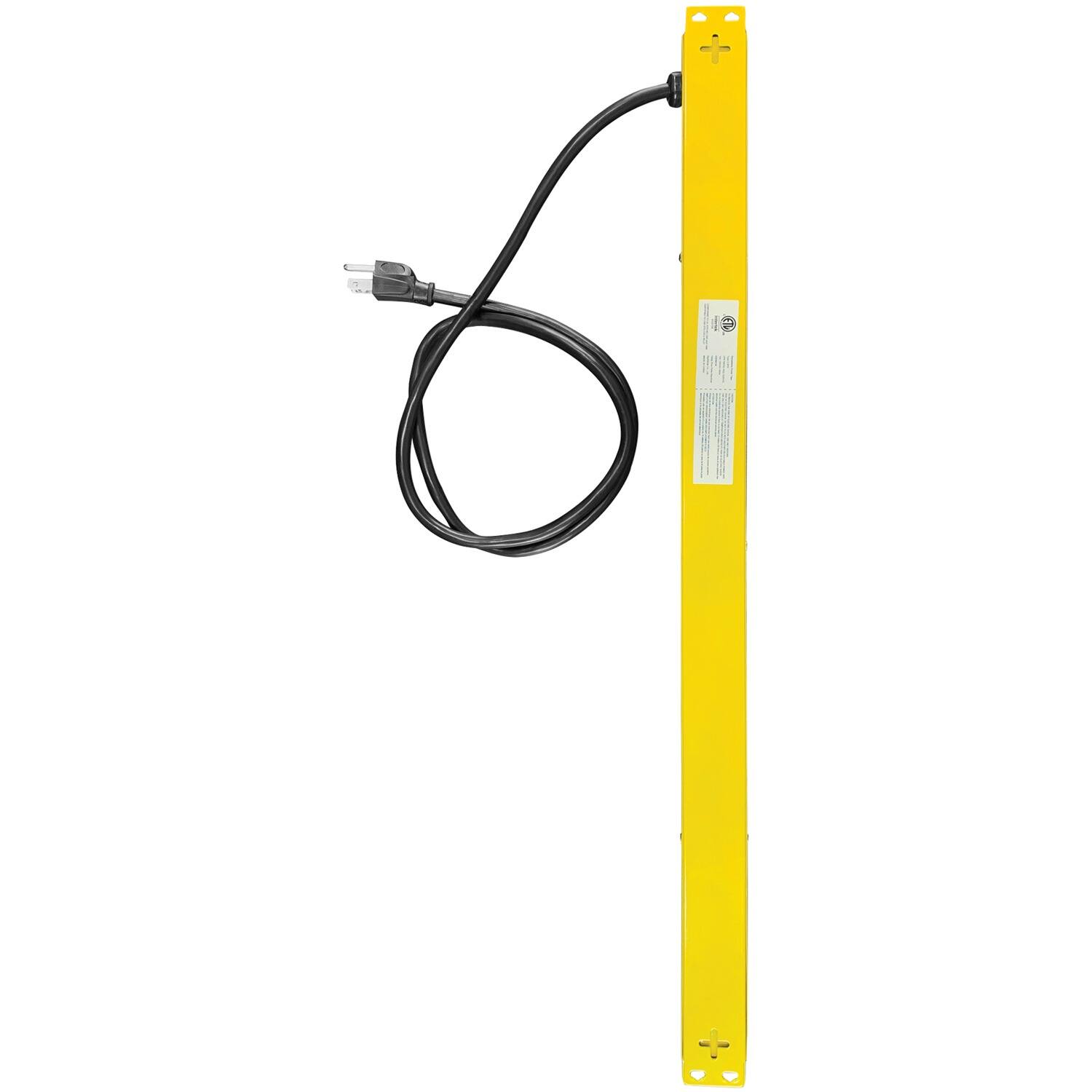 Alt View 2. Stanley - 6-AC Outlet 600-Joule ShopMAX Pro Surge Protector Power Bar, 4-ft Cord, Straight Plug, 31613 - Yellow.