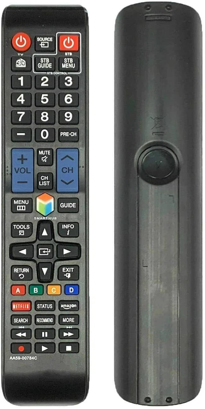 VINABTY - New AA59-00784C Replaced Remote Fits for Samsung TV UN46F6300AF UN40F6300AF UN32F6300AF UN46F5500AF UN40F5500AF - Black