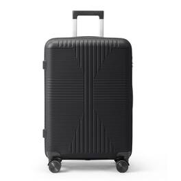 Winado - 24" Hardshell Carry On Luggage with Spinner Wheels Lightweight PP Hardside Small Suitcase with Built-in Lock - Black