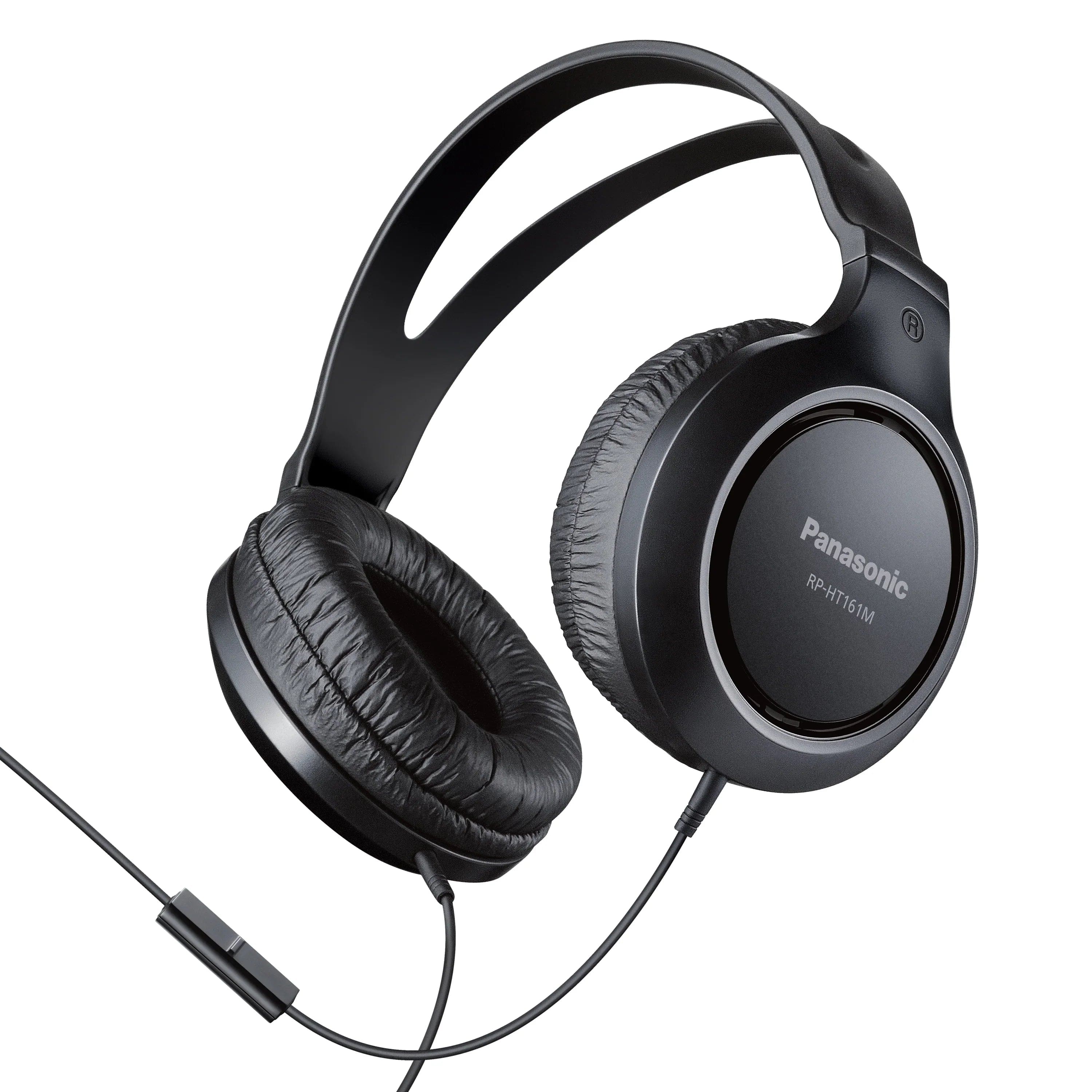 Panasonic Over Ear Headphones with XBS for Deep Bass matte black