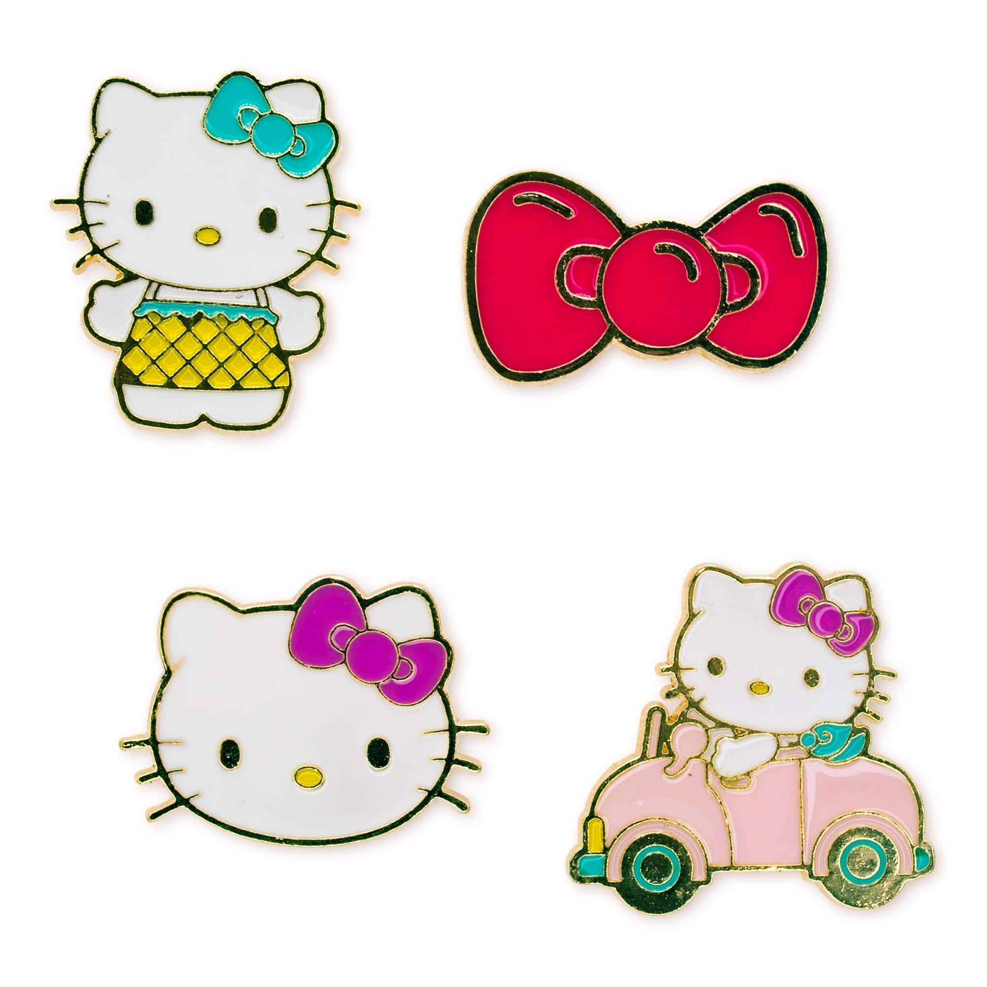 Sanrio Hello Kitty 4-Piece Enamel Pin Set - Pink