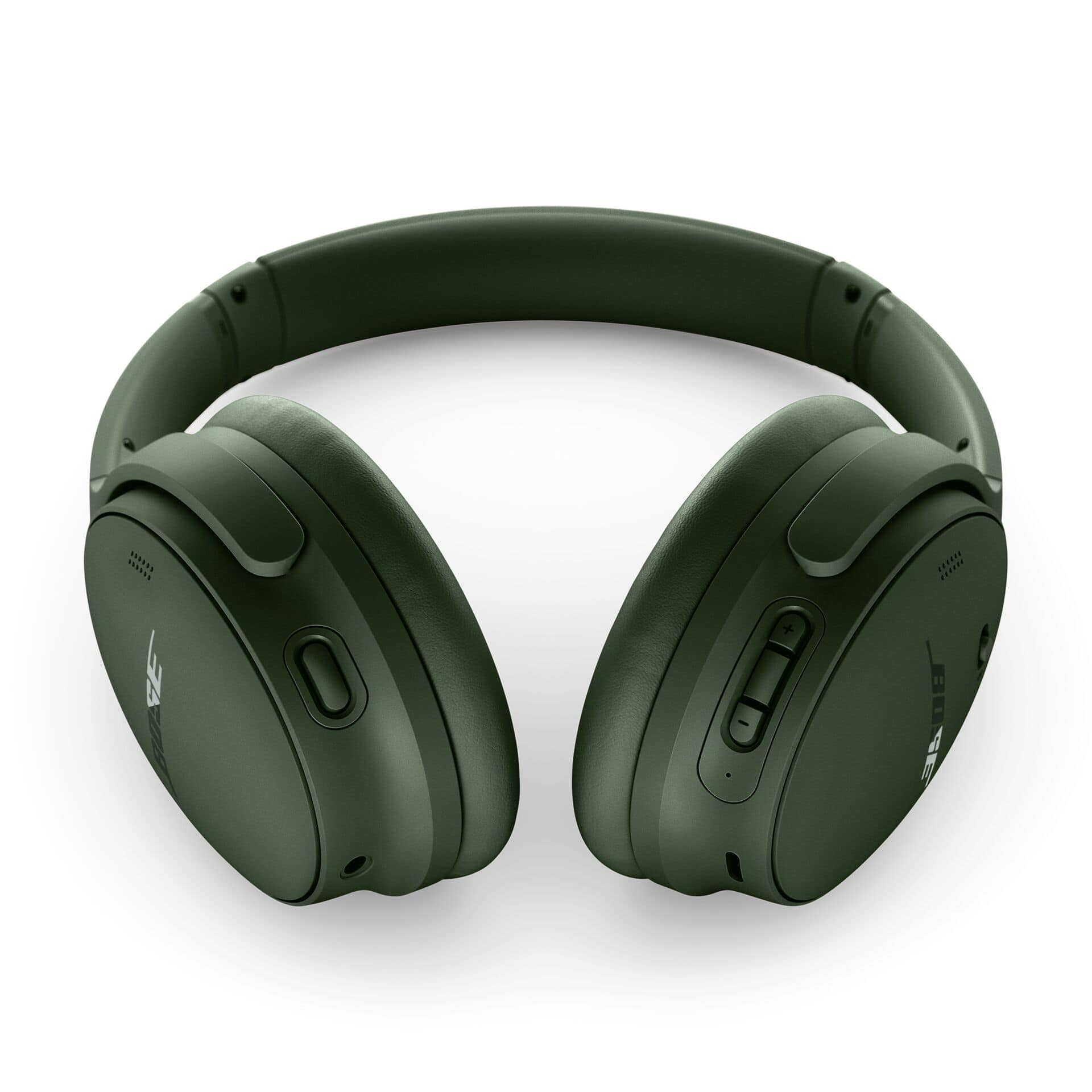 Angle. Bose - QuietComfort Wireless Noise Cancelling Over-the-Ear Bluetooth Headphones - Cypress Green.