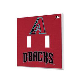 Keyscaper - Arizona Diamondbacks Solid Design Double Toggle Light Switch Plate - Multicolor