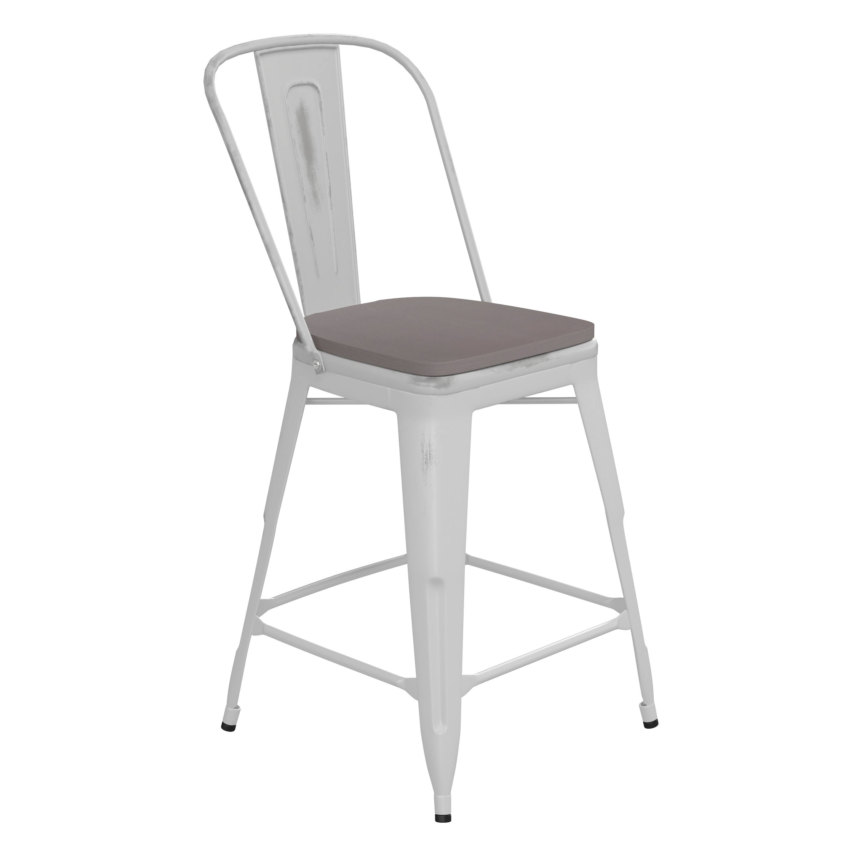 Gray Seat/White Frame
