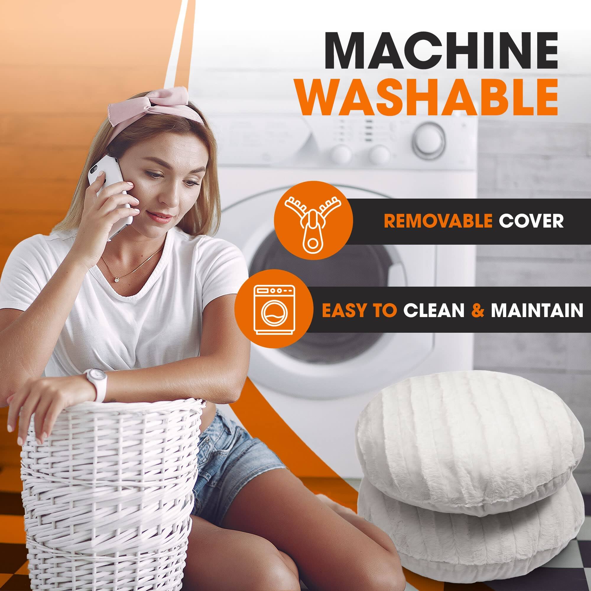 MACHINE WASHABLE  
REMOVABLE COVER  
EASY TO CLEAN & MAINTAIN