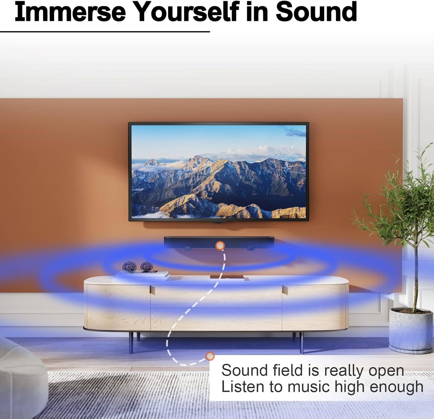Immerse Yourself in Sound

Sound field is really open  
Listen to music high enough