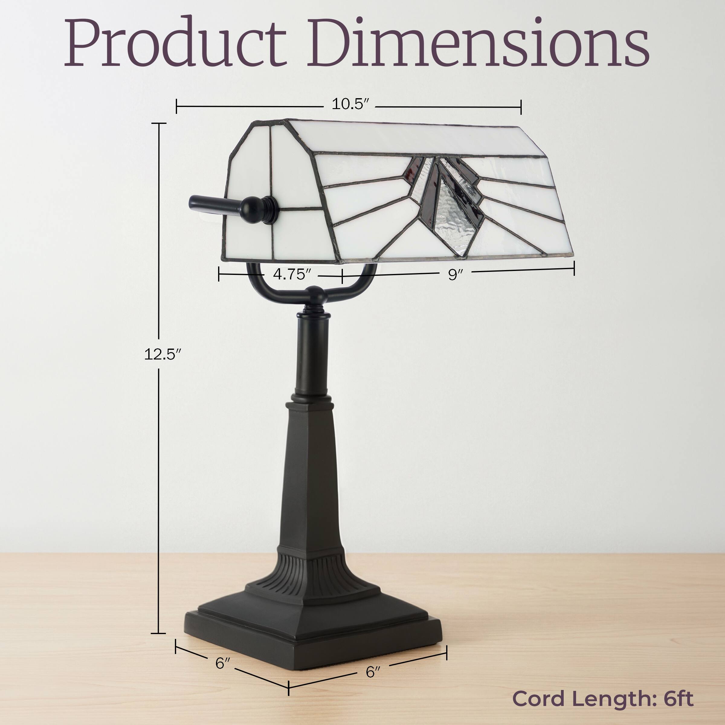 Product Dimensions:  
10.5"  
4.75"  
9"  
12.5"  
6"  
6"  

Cord Length: 6ft