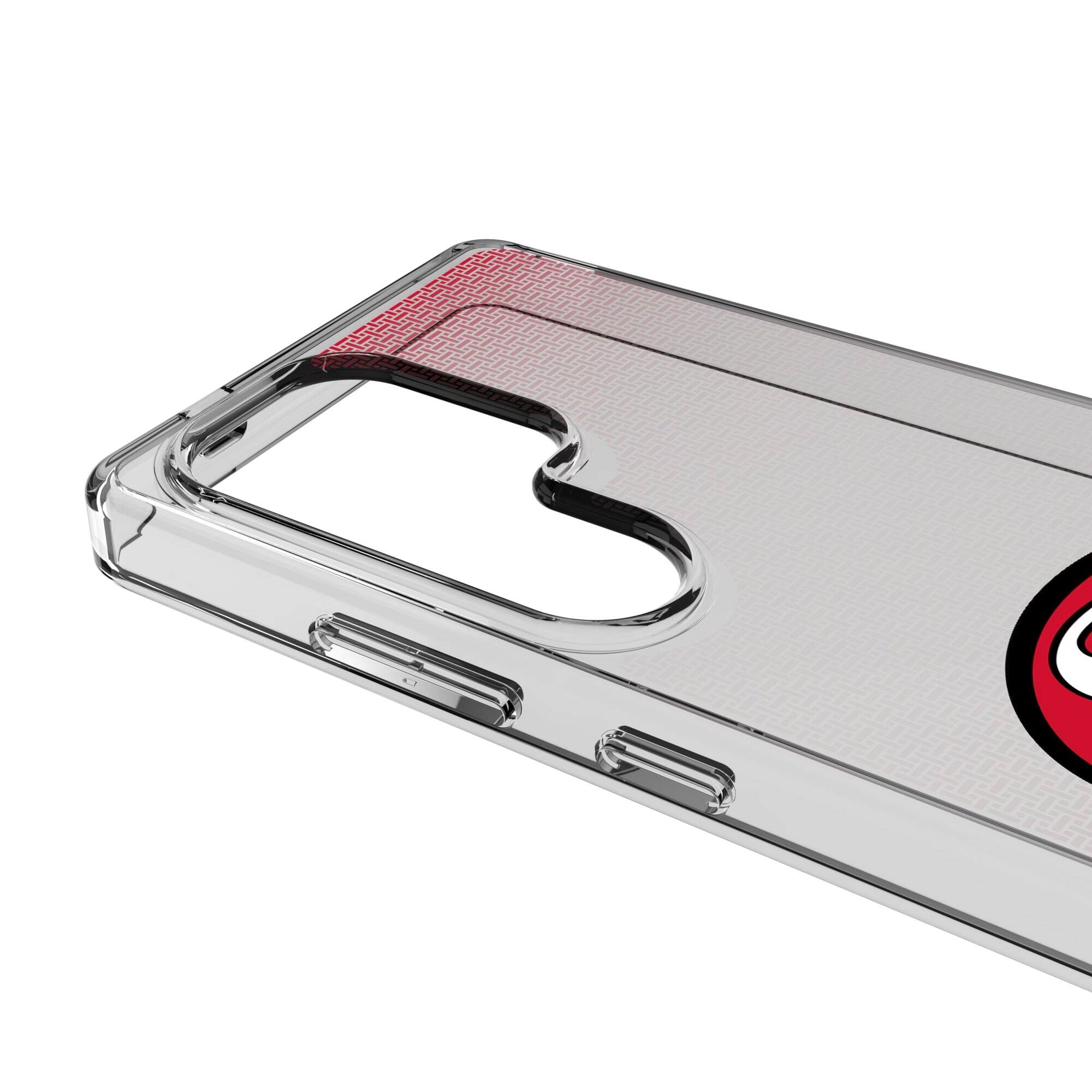 Alt View 2. Keyscaper - San Francisco 49ers Linen Logo Galaxy Clear Case - S22 - Multicolor.