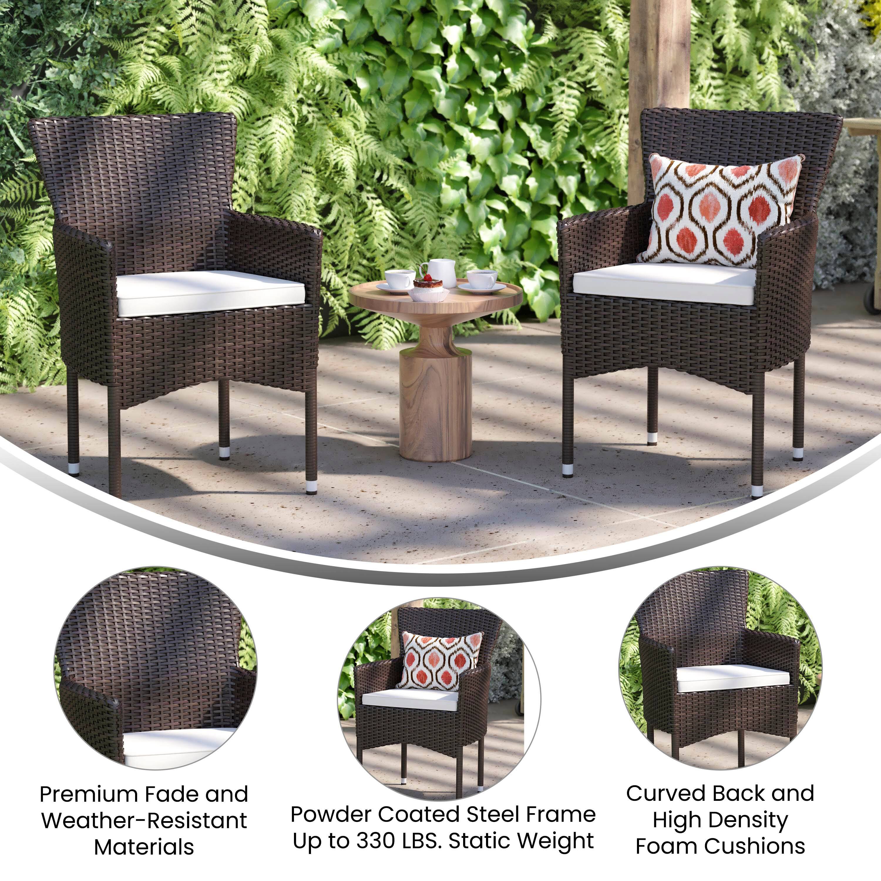Premium Fade and Curved Back and Weather-Resistant Powder Coated Steel Frame High Density Materials Up to 330 LBS. Static Weight Foam Cushions

Premium Fade and Weather-Resistant Materials

Powder Coated Steel Frame Up to 330 LBS. Static Weight

Curved Back and High Density Foam Cushions