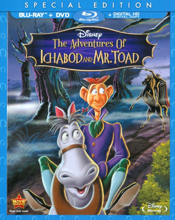 The Adventures of Ichabod and Mr. Toad [2 Discs] [Blu-ray/DVD] [1949]