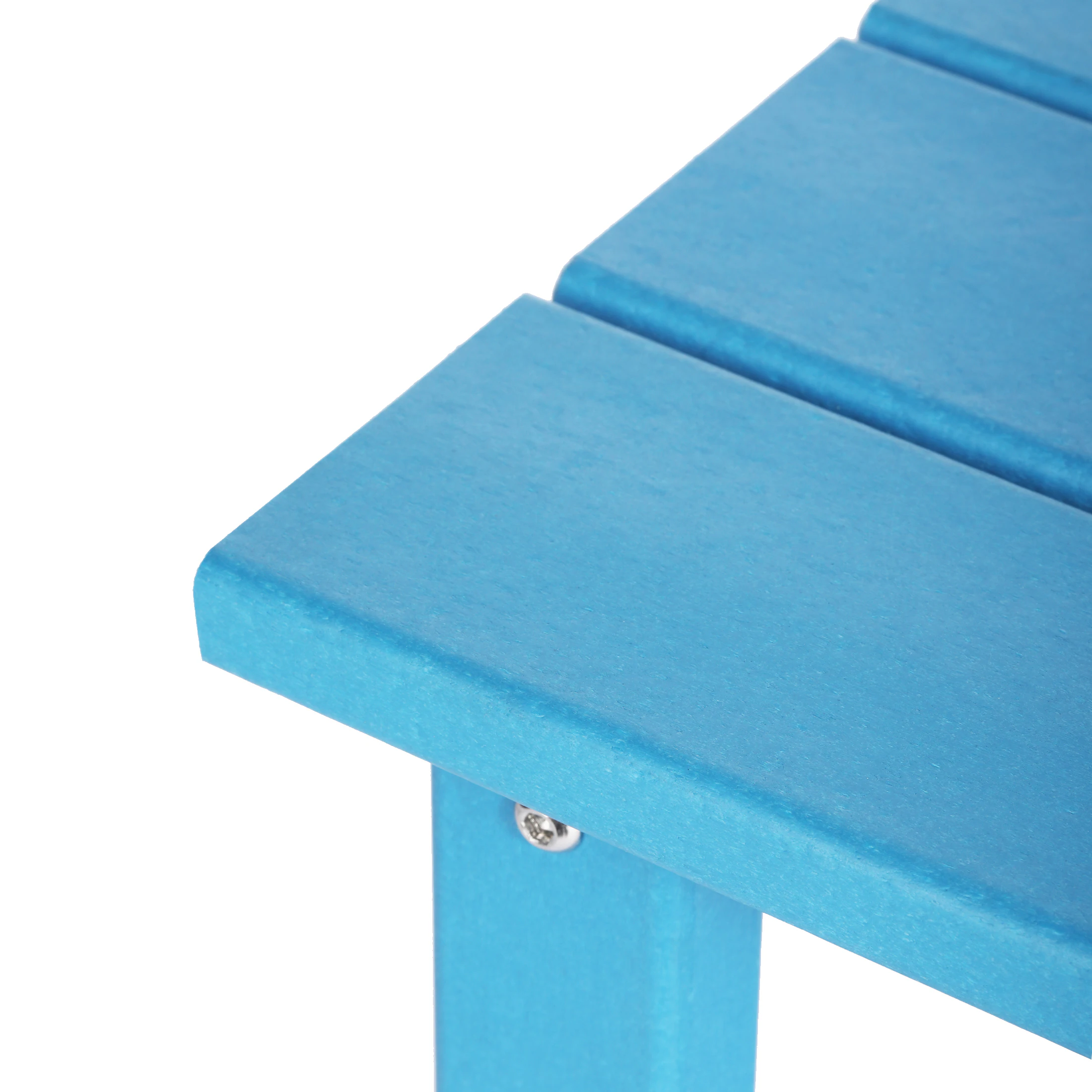 Alt View 3. WestinTrends - WestinTrends Malibu Kids Outdoor Patio Furniture HDPE Adirondack Square Side Table - Pacific Blue.