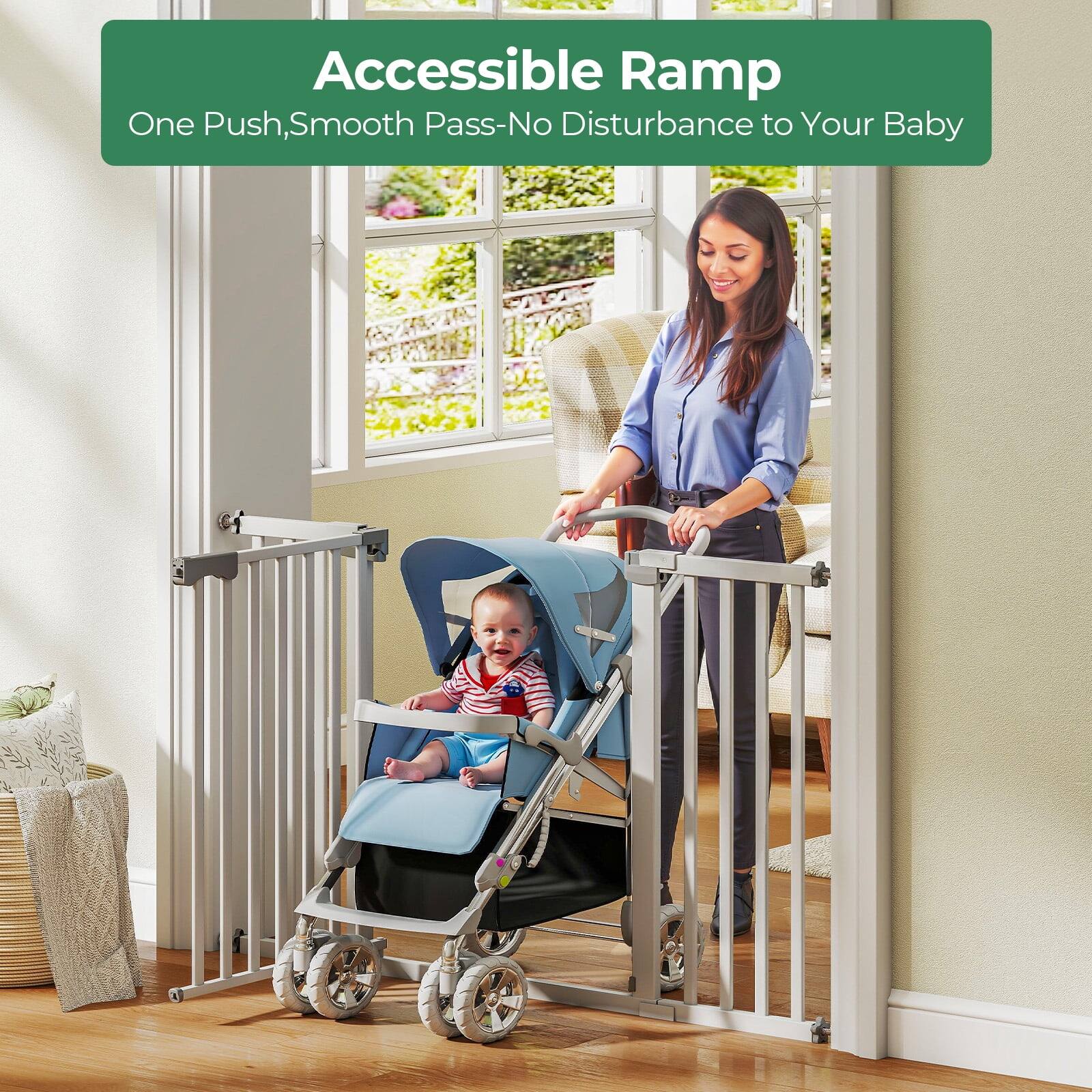 Accessible Ramp  
One Push, Smooth Pass - No Disturbance to Your Baby