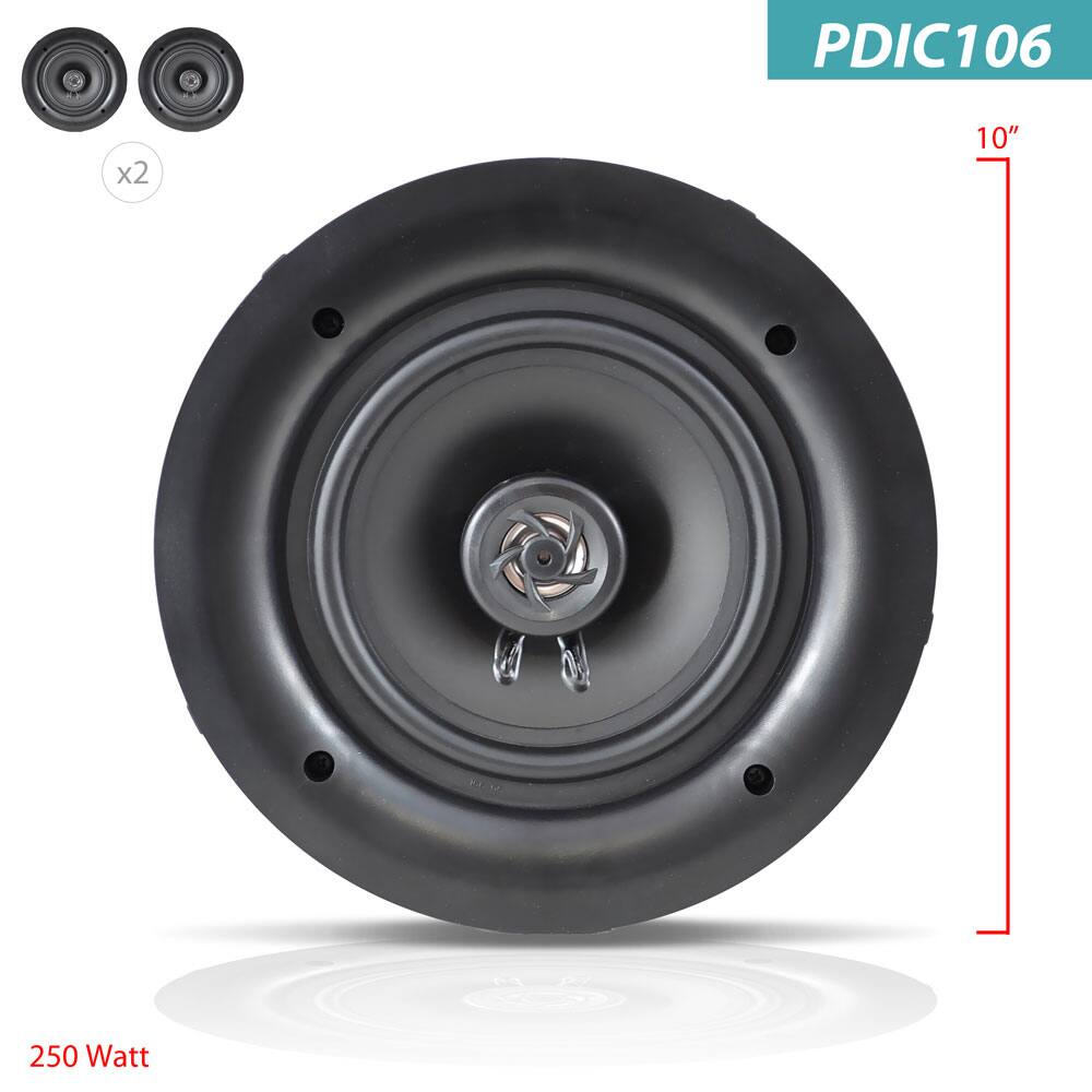 PDIC106  
10"  
250 Watt  
x2
