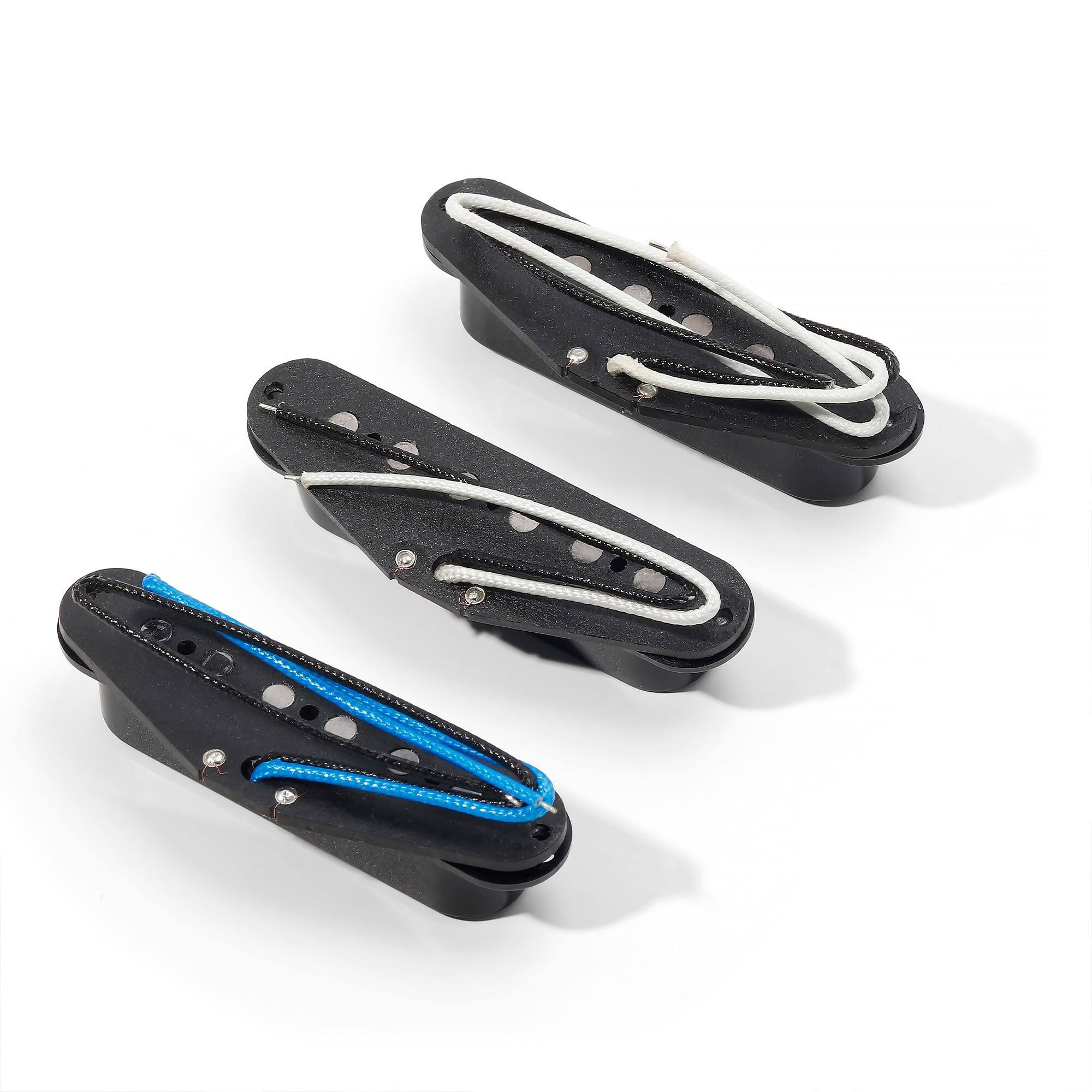 Back. Dazzling Pops - Wilkinson Guitar Parts Alnico 5 Single Coil Pickup For Telecaster Neck&bridge Pickups Set Replaceable Tl - WOVAS Black.