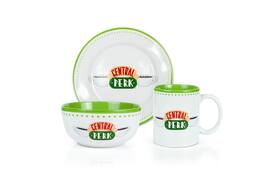 Ukonic - Friends Central Perk Coffee House Dining Set Collection | 3-Piece Dinner Set - Green