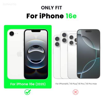 ORNARTO Compatible with iPhone 17E Case And for iPhone 16e Case 6.1", Slim Liquid Silicone Soft Gel Rubber Shockproof Protective Cover 6.1 Inch-Black ORNARTO Compatible with iPhone 17E Case And for iPhone 16e Case 6.1", Slim Liquid Silicone Soft Gel Rubber Shockproof Protective Cover 6.1 Inch-Black