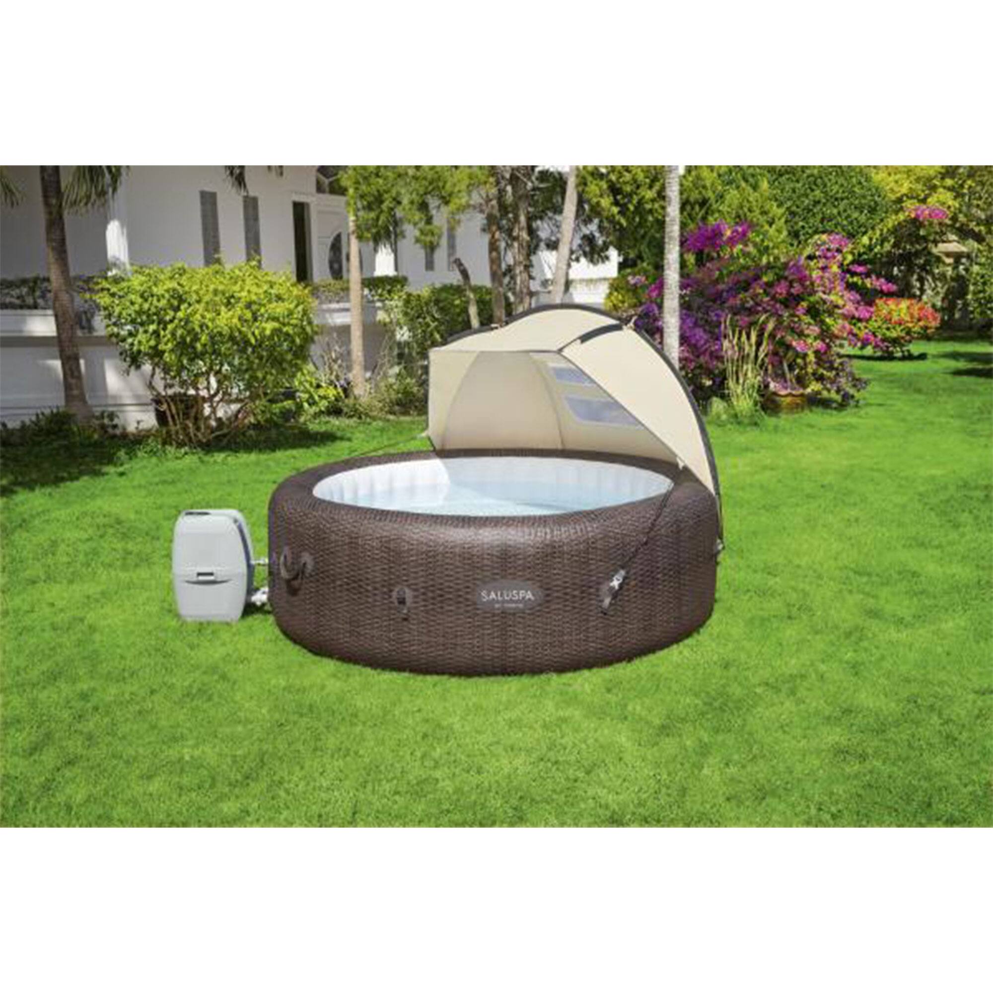 Alt View 3. Bestway - Bestway SaluSpa Sun Shade Canopy Accessory for Round Inflatable Hot Tub Spas.