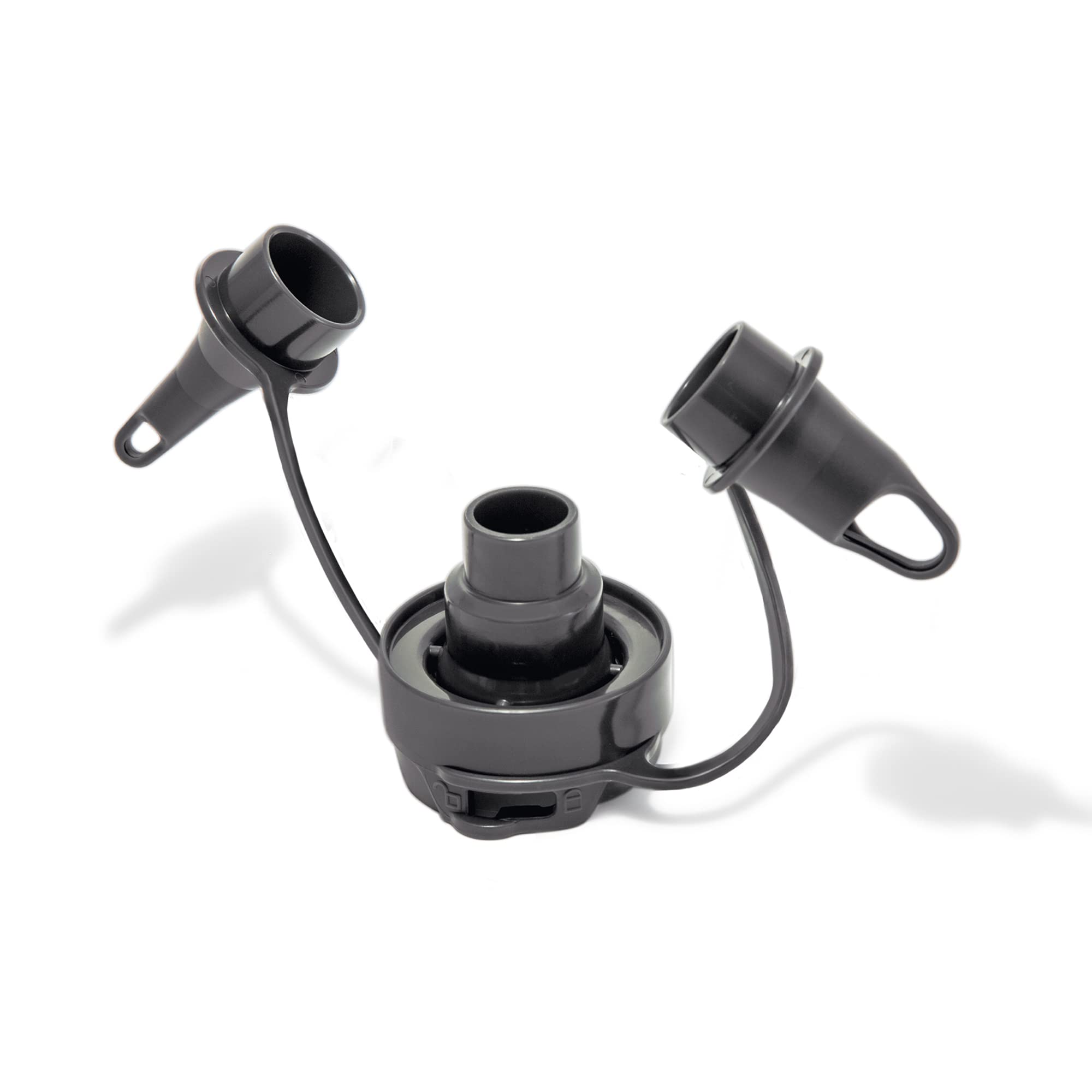 Alt View 5. Fabibe - Quick Fill 120 Volt Ac Electric 38.9 Cfm Inflatable Float & Air Bed Pump 120V POWER ADAPTER Makes indoor - Default.