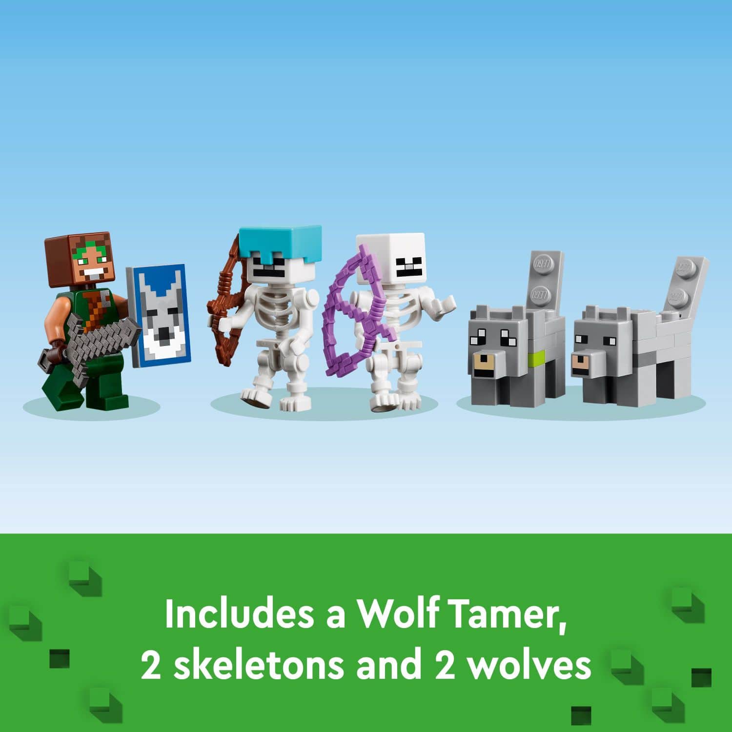Includes a Wolf Tamer, 2 skeletons, and 2 wolves.