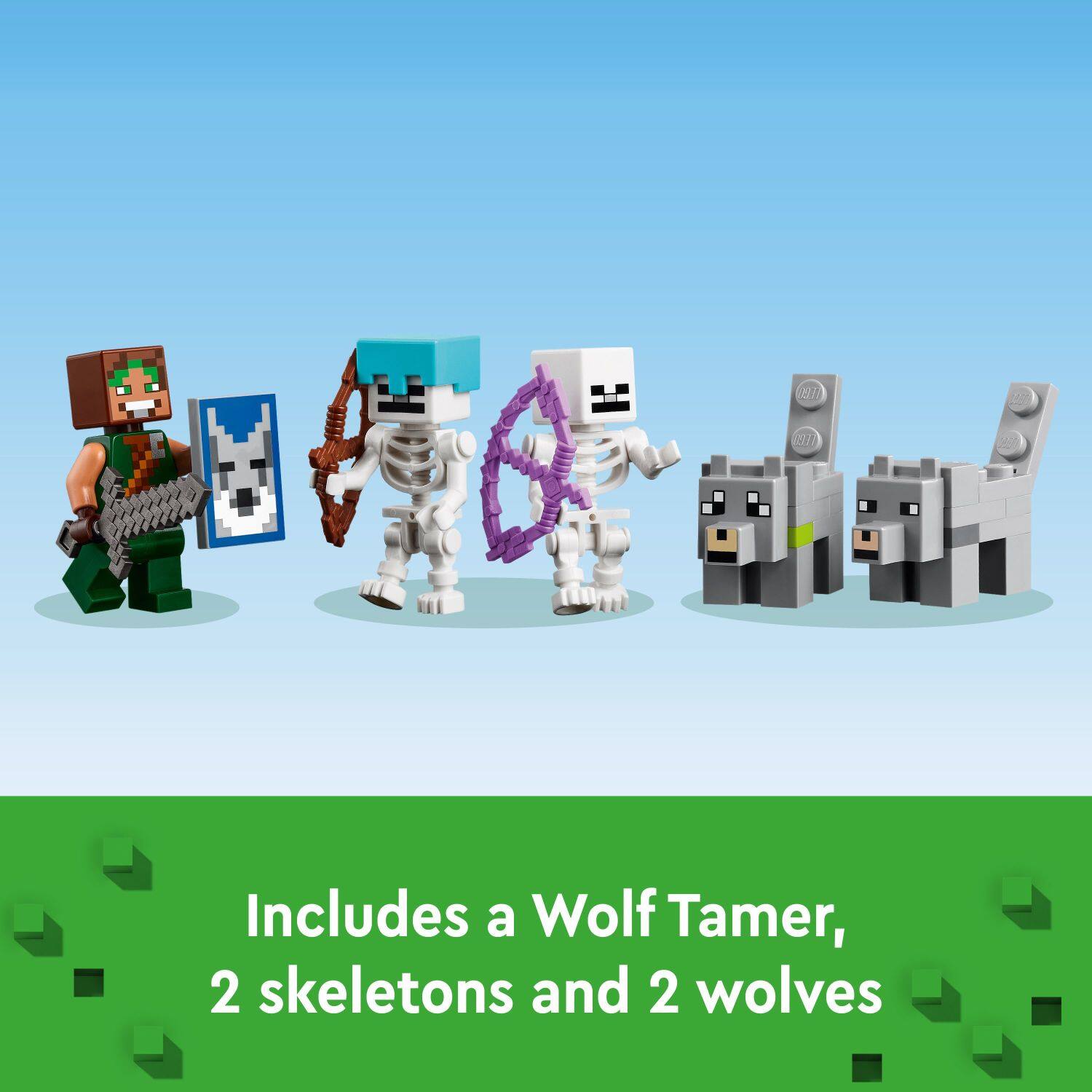 Includes a Wolf Tamer, 2 skeletons, and 2 wolves.