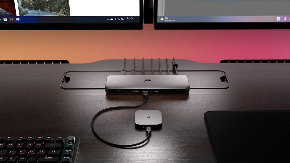 The text on the image reads: "P 8:03 PM 58YF Mostly sunny | 7 FB F9 F10 FT F12 DEL P f 0) + HOME / O P E , 1, ' , PODN A."