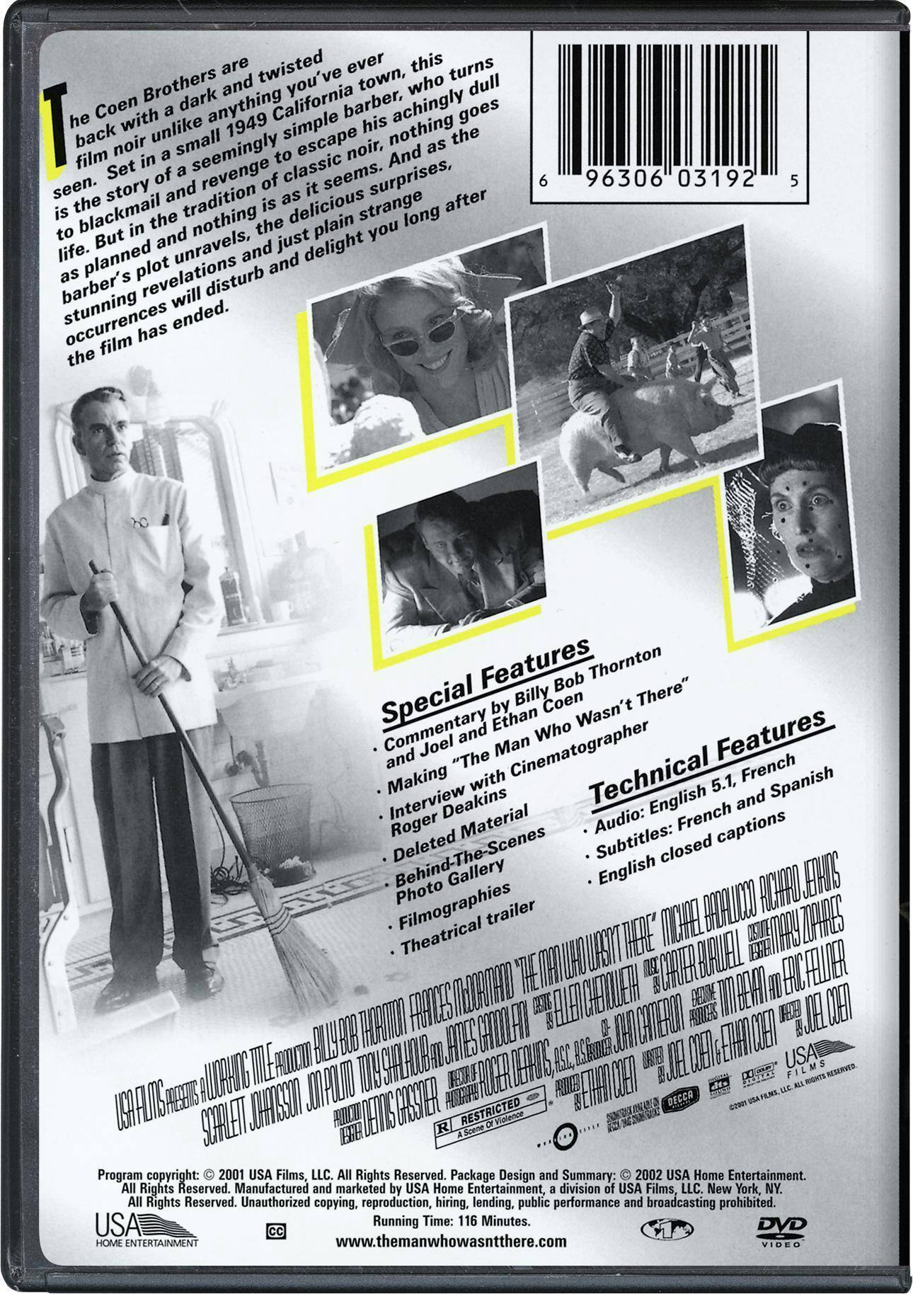 Back. The Man Who Wasn't There [DVD].