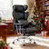 Front. Brick Attic - 500LBS Big & Tall Office Chair, Leather Gaming Chair with Footrest, Adjustable Height & Lumbar Support - Black - Black.