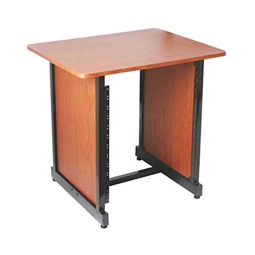 Alt View 8. On Stage Stands - On-Stage WS7500 Series Workstation Rack Cabinet, Rosewood - Black.