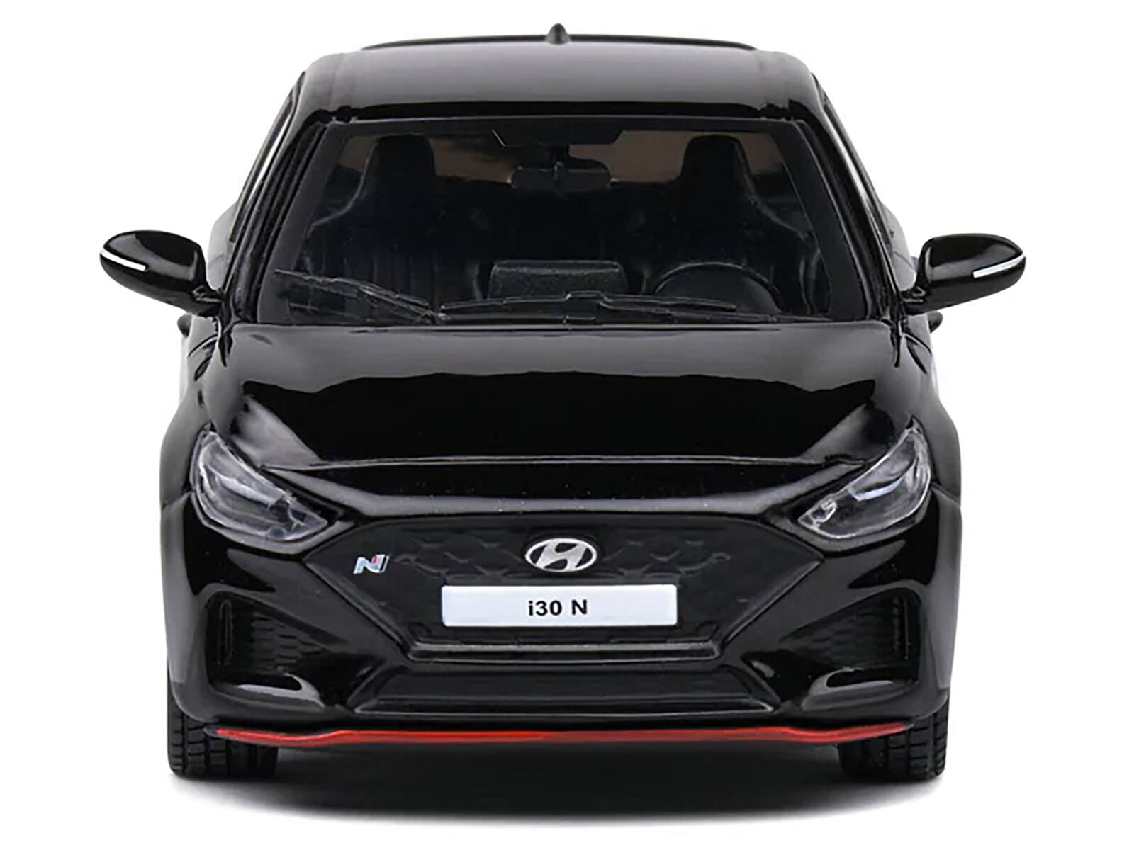 Back. Solido - Hyundai i30 N Phantom Black 1/43 Diecast Model Car by Solido - Black.