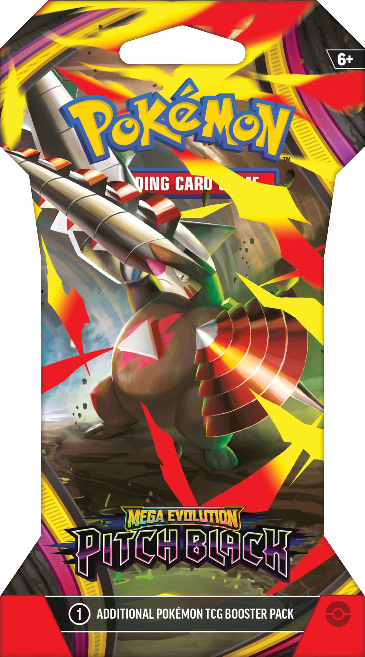 6+ Pokémon™ Trading Card Game  
Mega Evolution Pitch Black  
1 Additional Pokémon TCG Booster Pack
