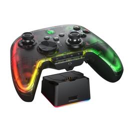 HM 1810 - Pc Controller Wireless Motion Control Hall Trigger Alps Joystick Audio Gaming For Windows/android/ios/switch - Rainbow 2 Pro with Charging Dock