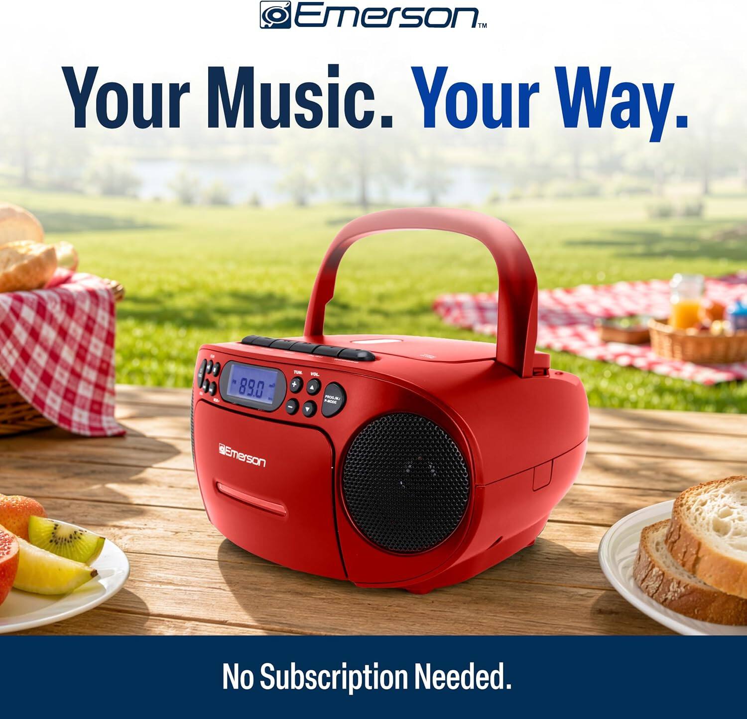Emerson: Your Music. Your Way.  
10 89.0 PL  
dEmerson  
No Subscription Needed.