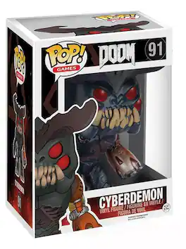 Funko - Doom POP 6" Vinyl Figure: Cyberdemon - Black