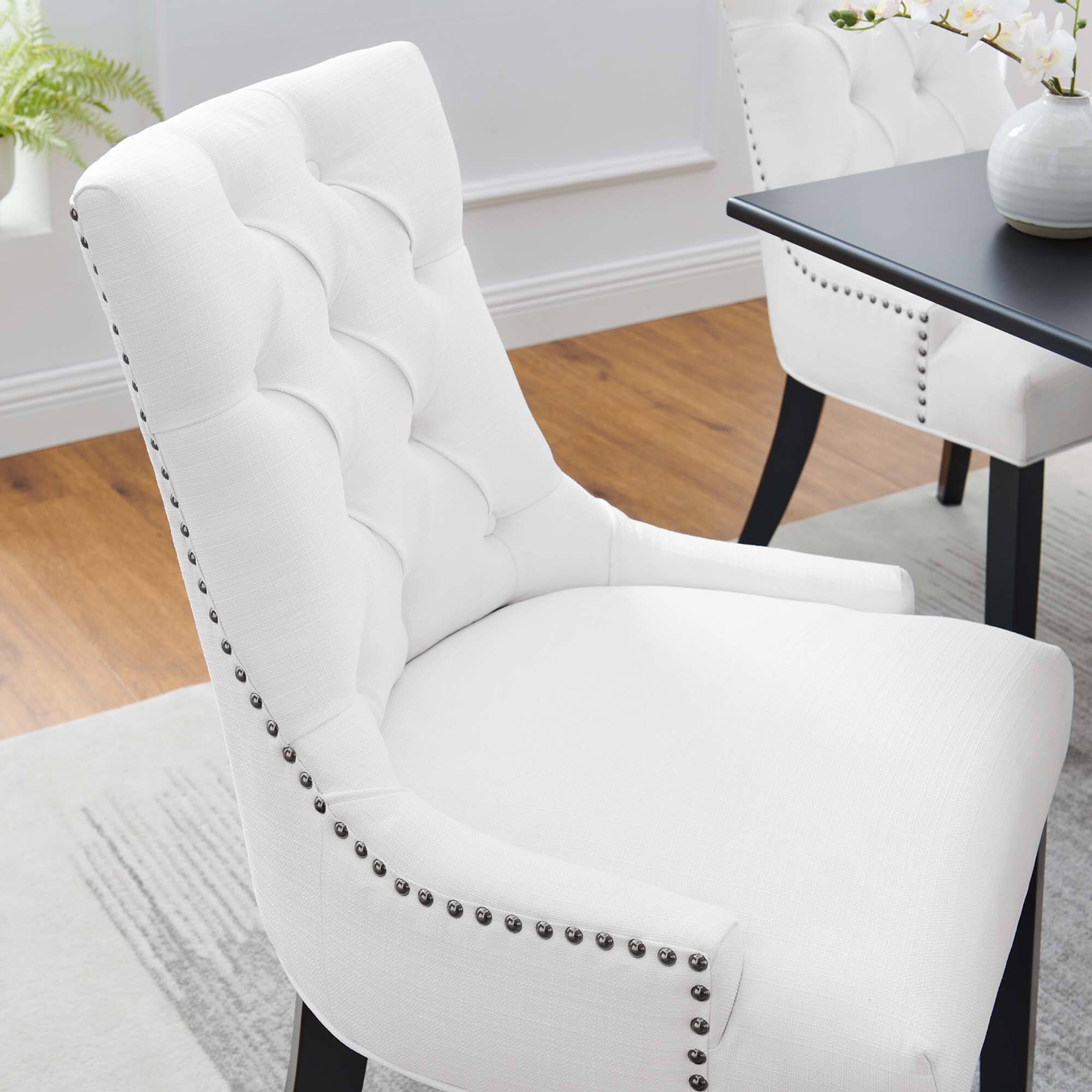 Alt View 4. Modway - Regent Tufted Fabric Dining Chair by Modway - White.