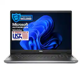 Dell - Refurbished Excellent - Precision 7670 Core i7-12850HX 2.1GHz, 32GB, 1TB NVMe SSD, 16" FHD, Windows 11 Pro, NVIDIA RTX A1000 4GB - DarK Gray