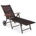 Left. Costway - 2PCS Aluminum Rattan Lounger Recliner 5-Position Adjustable Chair - Turquoise.