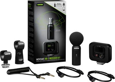 Shure MoveMic 88+ Wireless Microphone Receiver Kit Professional Shure MoveMic 88+ Wireless Microphone Receiver Kit Professional
