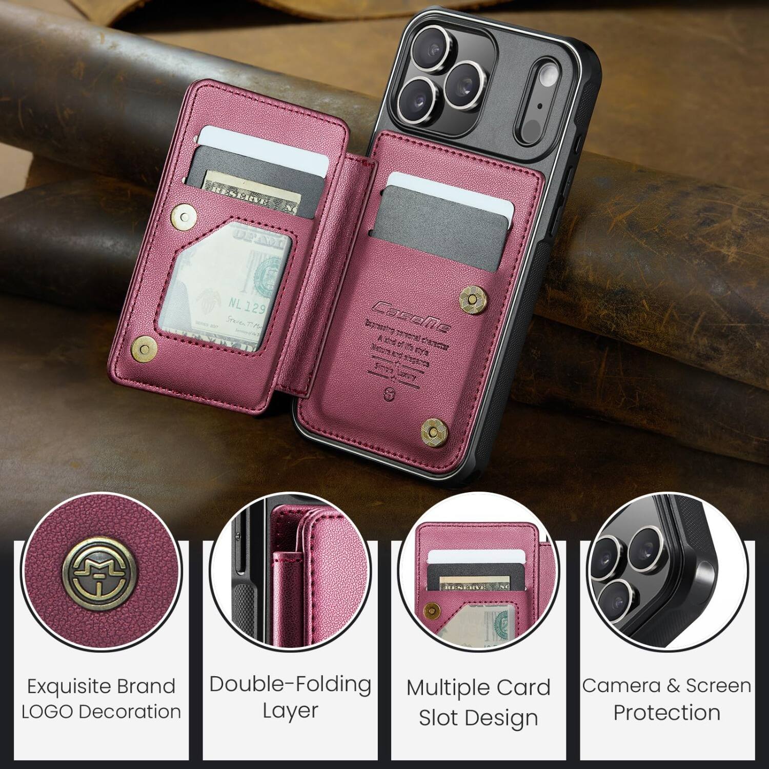 RESERVE  
NL129 Sreven  
Depromoting Casene To bettle personal accuraction  
Exquisite Brand Double-Folding Multiple Card Camera & Screen LOGO Decoration Layer Slot Protection Design