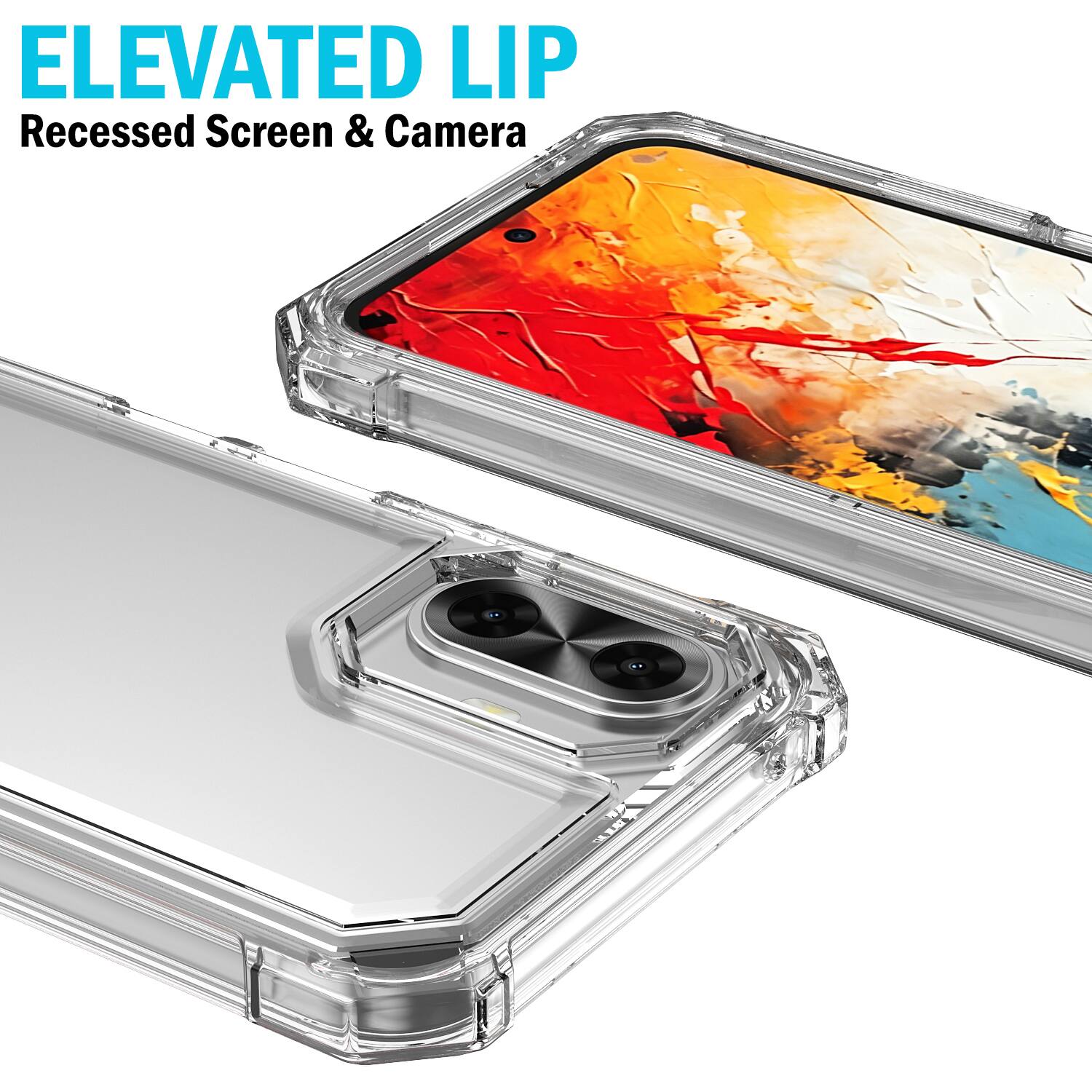 ELEVATED LIP  
Recessed Screen & Camera