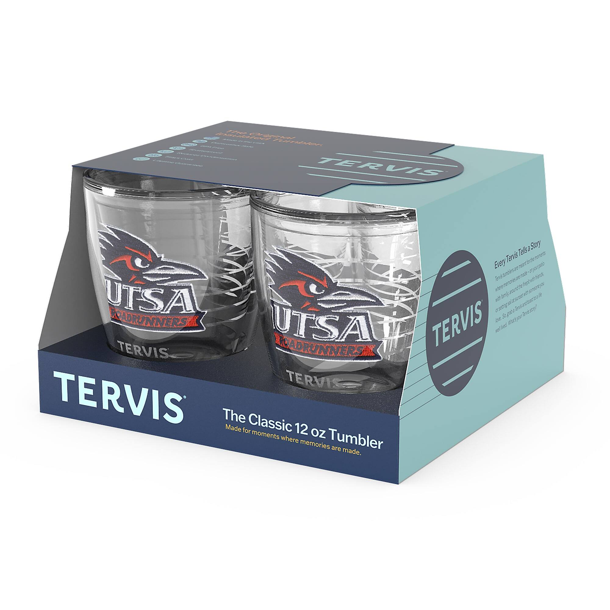 FAN - NA - FIMEE F2A - TERVIS VIS Tele Story Tervie Every i e indmen nEP es Kvo UTSA a a Ueguarehert 200 ny POADRUNNERS Dz pe d UTSA TERVIS neN a cer TERVIS LUADRUNNERS TERVIS TERVIS The Classic Made for 12 moments where oz Tumbler memories are made.

---

**TERVIS**

**The Classic 12 oz Tumbler**

Made for moments where memories are made.

**UTSA ROADRUNNERS**

**TERVIS**

**Every Tumbler Tells a Story**

**TERVIS**

**The Classic 12 oz Tumbler**

Made for moments where memories are made.