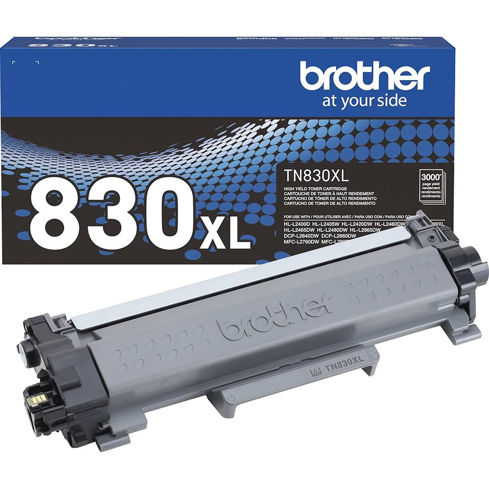 980- brother at your side TN830XL HIGH YIELD TONER CARTRIDGE CARTOUCHE DE TONER A HAUT RENDEMENT CARTUCHO DE TONER DE ALTO RENDIMIENTO CARTUCHO DE TONER DE ALTO RENDIMENTO 830 XL HL-L2465DW MFC-L2760DW DCP-L2640DW FOR HL-L2400D UDE WITH HL-L2406W POUR HL-L2480DW DCP-L2660DW MFC-La UTILISER HIL-L2420DW Am HL-L2865DW PANIA UNe LR HL-L2460DW PPARA brother TN830XL 3000' pnge - nenimiantos rendimanta VXL