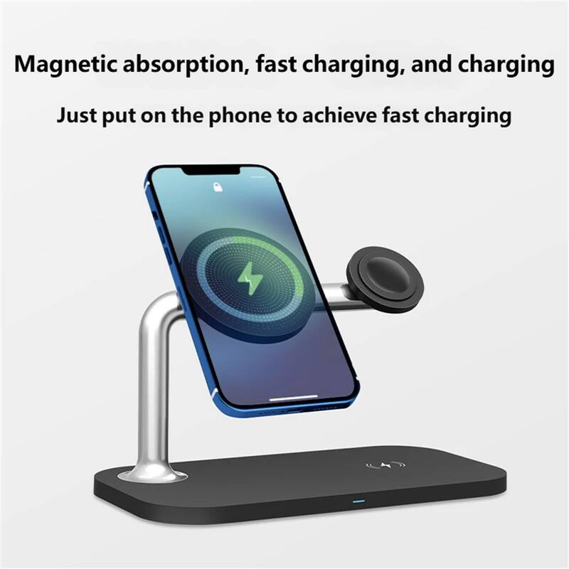 Magnetic absorption, fast charging, and charging  
Just put on the phone to achieve fast charging