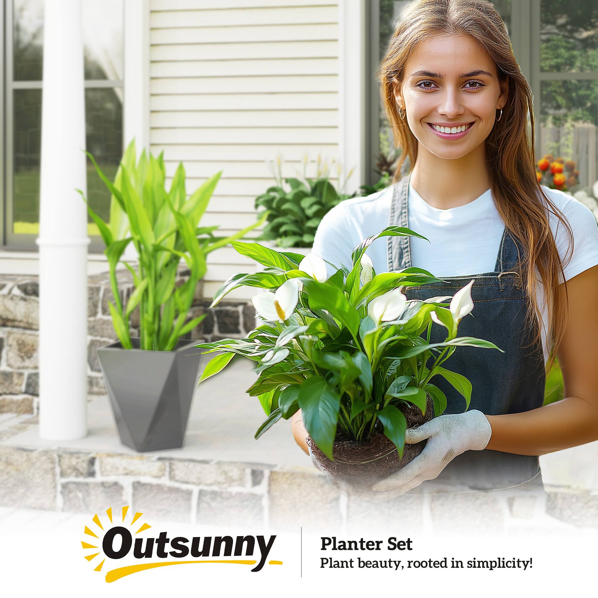 Outsunny  
Planter Set  
Plant beauty, rooted in simplicity!