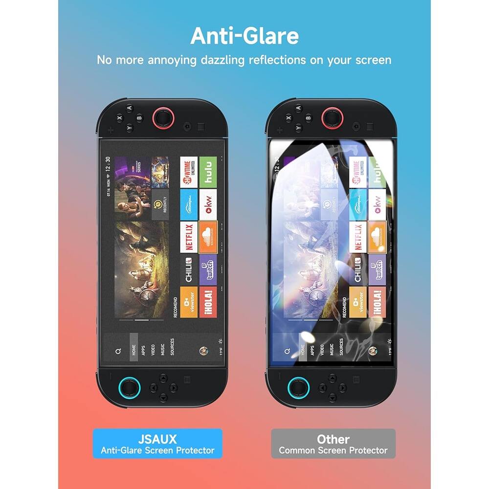 Anti-Glare  
No more annoying dazzling reflections on your screen  

JSAUX  
Anti-Glare Screen Protector  

Other  
Common Screen Protector