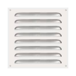 Unique Bargains - 8"x8" Stainless Steel Vent Cover, Screen Air Grille Ventilation Cover HVAC Louvered Grill Built-in Mesh for Home - Silver